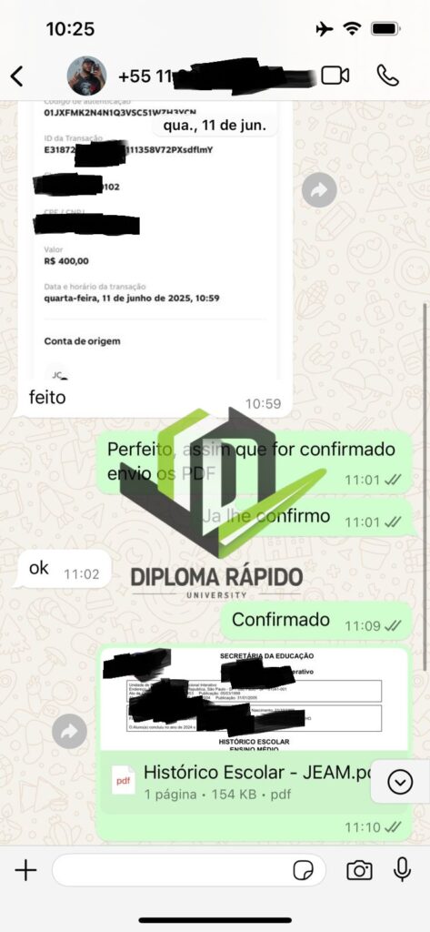 Comprar Diploma do Ensino Médio